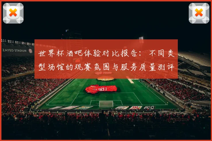 世界杯酒吧体验对比报告：不同类型场馆的观赛氛围与服务质量测评